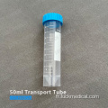 Tube de transport en plastique PC 50 ml de laboratoire